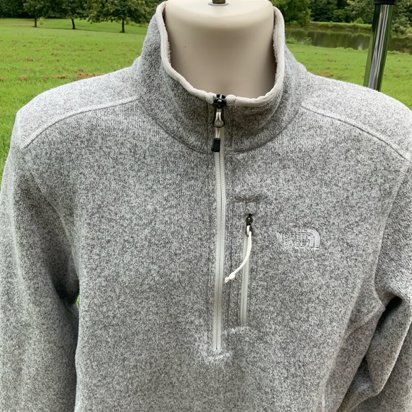 North Face Gordon Lyons Mens 1/2 Zip Fleece Pullover Sweater A7TM Size M - Picture 2 of 11